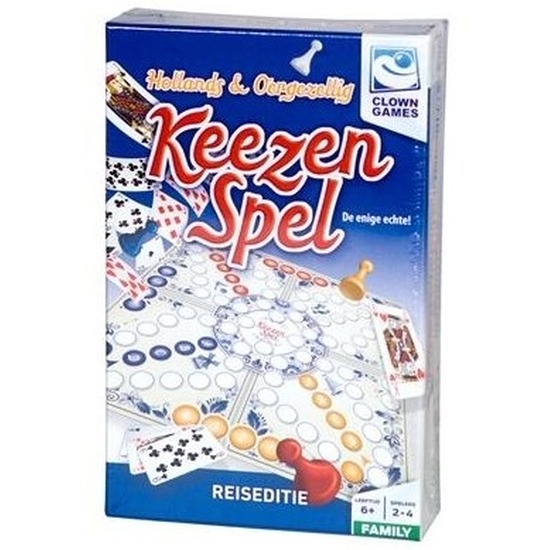 Clown Keezen bordspel pocket editie - Reisspellen Keezen