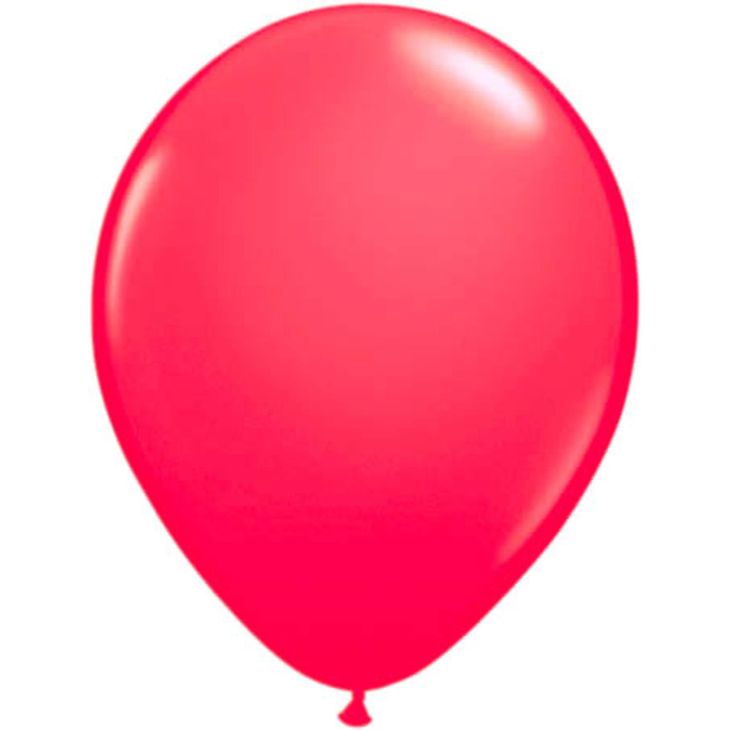 Neon latex ballon 25 cm - Feestversiering - Feestartikelen - Decoratie - Ballonnen - Roze