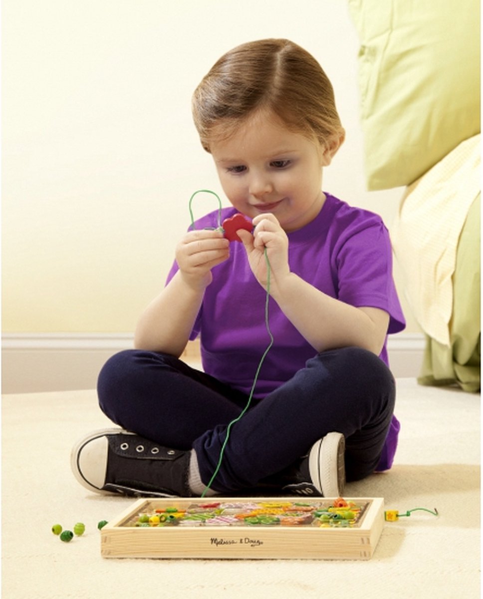 Houten speelgoed kralenset Flower Power - Zelf sieraden maken van houten kralen - DIY sieraden set voor meisjes