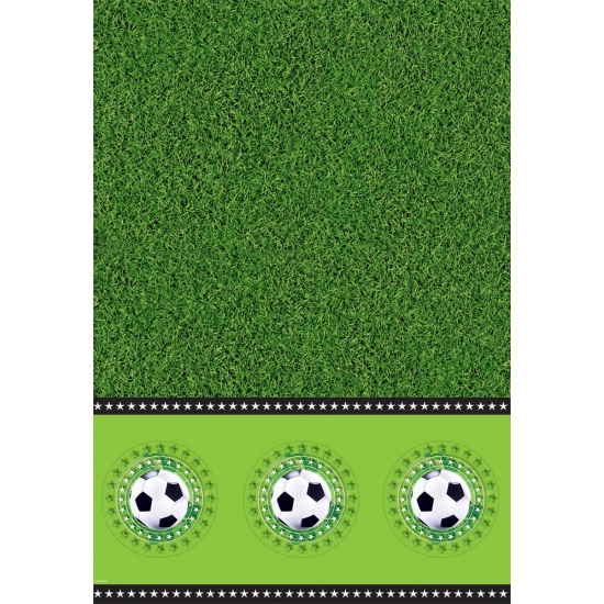 Voetbal tafelkleed 130 x 180 cm - Groen