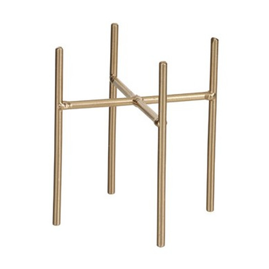 Mica Decorations Plantenstandaard/voet Ascot goud 13 x 12 cm - Plantenkrukjes - Woonaccessoires urban jungle