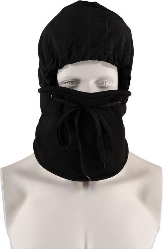 Heat Keeper Thermo muts / balaclava 1 gaats heren - ondermuts helm / outdoor muts / ski bivakmuts / motormuts - Zwart