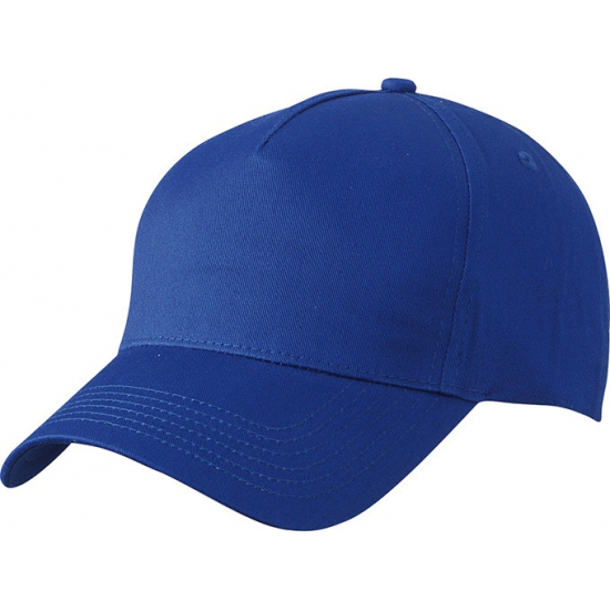 Myrtle Beach 5-panel baseball petjes /caps in de kleur kobalt - Voordeligee caps - Blauw