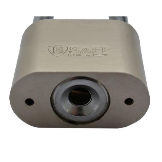 Hangslot van edelstaal 50 mm hoge beugel- sloten / fietssloten / bagageslot - Silver