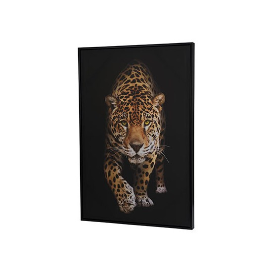 Cosy&Trendy Canvas schilderij 90 x 60 cm luipaarden print - voor woonkamer, kantoor of slaapkamer