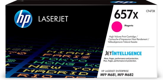 HP 657X LaserJet Original Toner Cartridge High Yield - Magenta