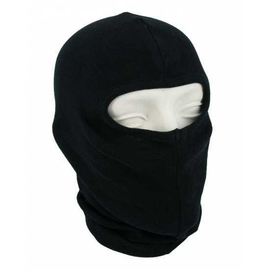 One hole motorhelm muts / skimuts one size - outdoor / bivak / wintersport / ondermuts - eengaats balaclava - Zwart