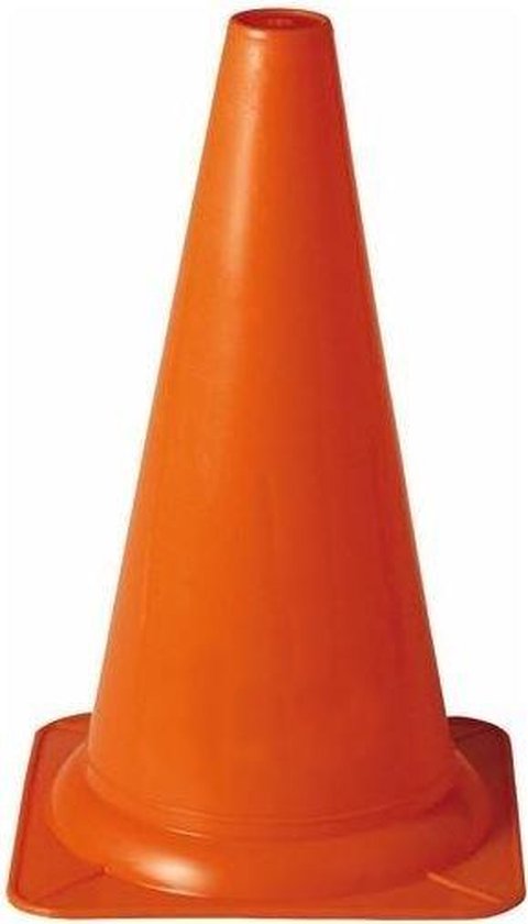 Sport/ taining voetbal pionnen 22 cm - 4 stuks - Sport - veldsporten - training pion/kegel/accessoire - Oranje