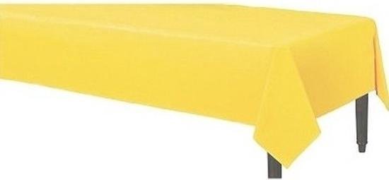 Stoffen tafelkleed/tafelkleden/gele van 120 x 180 cm - Geel