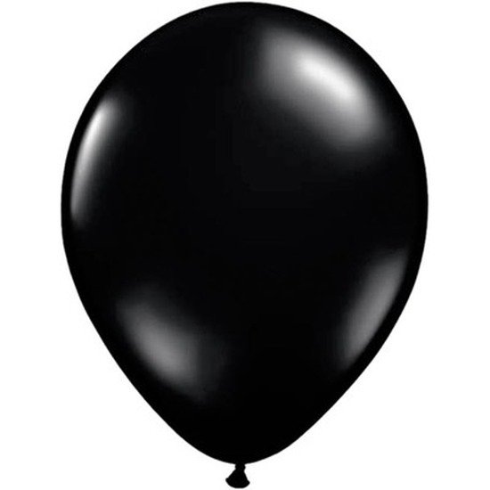 Qualatex ballonnen 25 stuks - Zwart