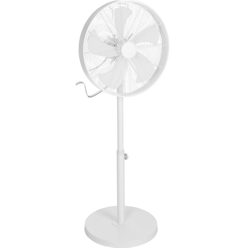 te krachtige staande ventilator 120 cm -te kantoor/huis ventilatoren van metaal - Wit