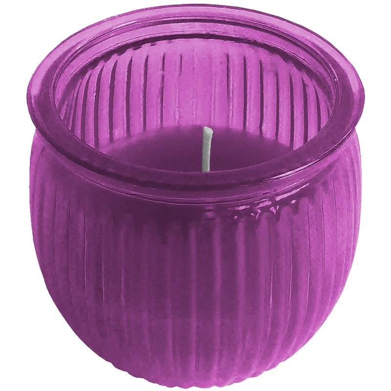 Citronella kaars 7,5 cm - Paars