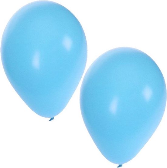Lichte ballonnen 100 stuks - Blauw