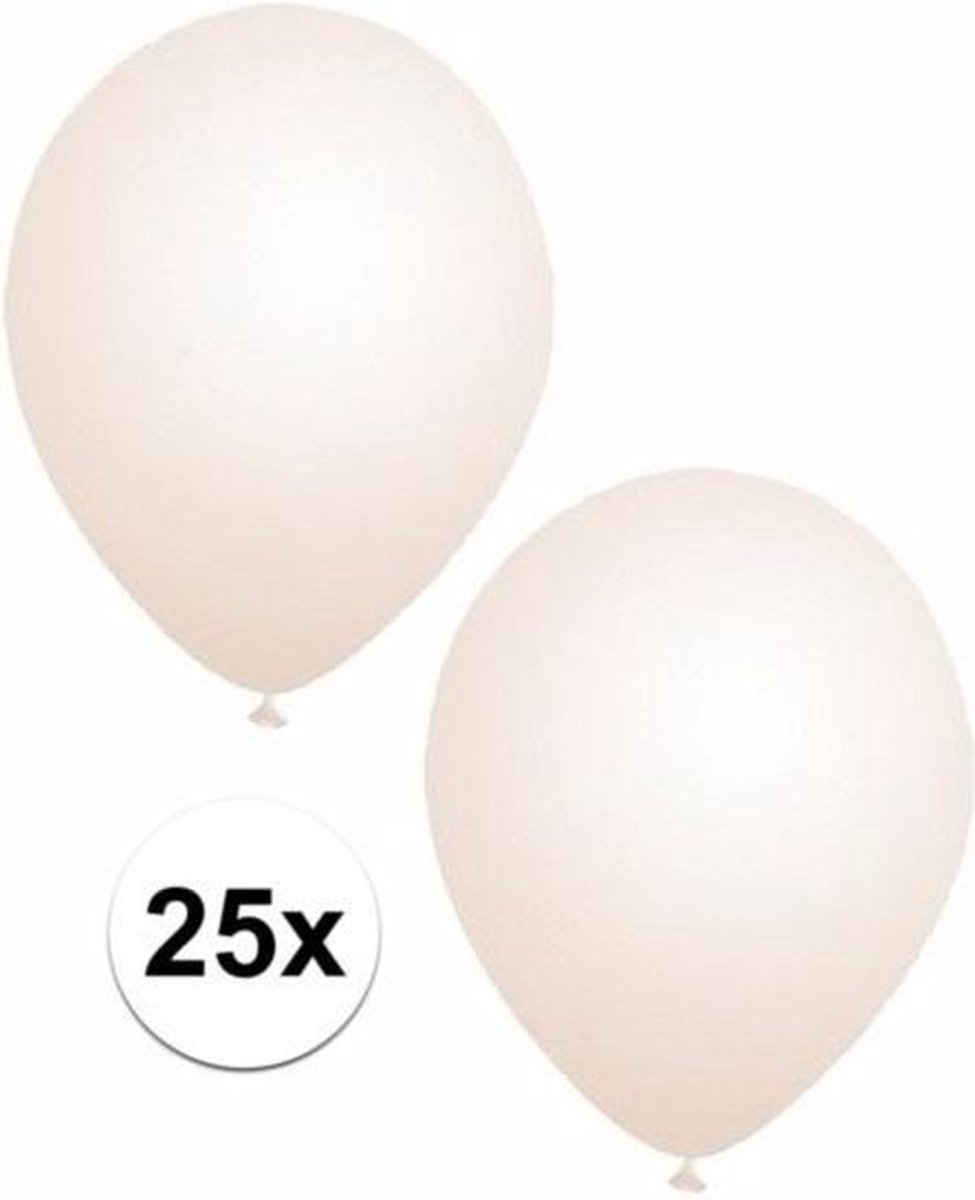25x Transparante ballonnen - 27 cm - ballon transparant voor helium of lucht