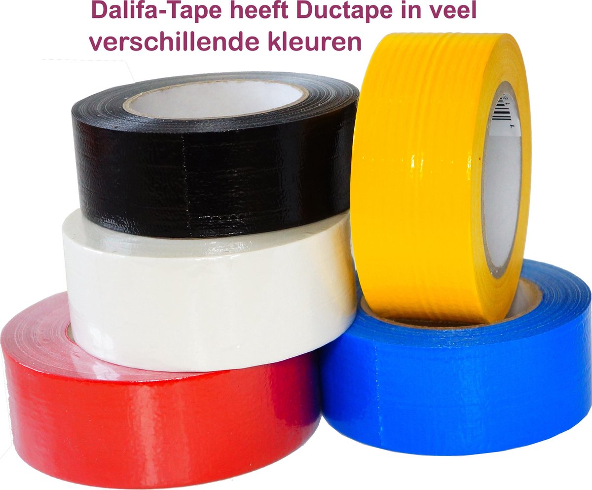 Ducttape rol 50mm x 50 meter - Olie- en waterbestendig -te Duct Tape - Duck tape - Klus && reparatie benodigdheden - Wit