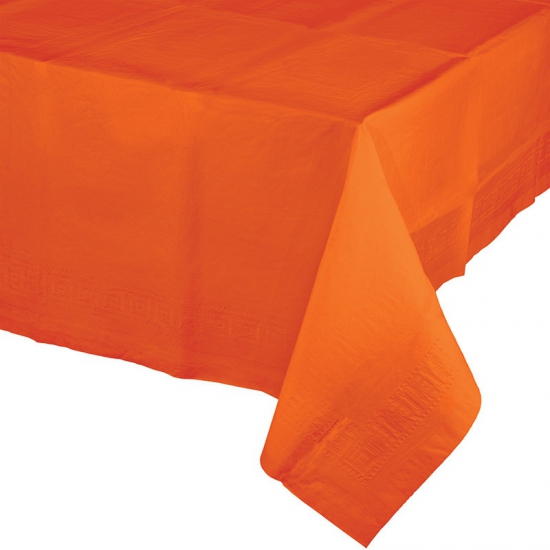 Oranje artikelen tafelkleed van papier - Oranje