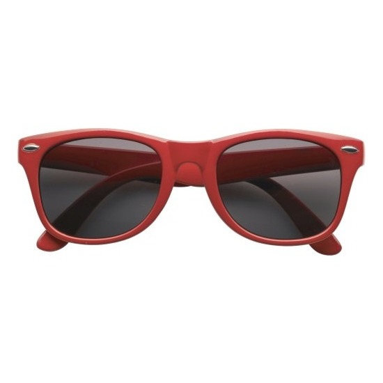 Zonnebril - UV400 bescherming - Wayfarer model - Zonnebrillen voor dames/heren/volwassenen - Rood