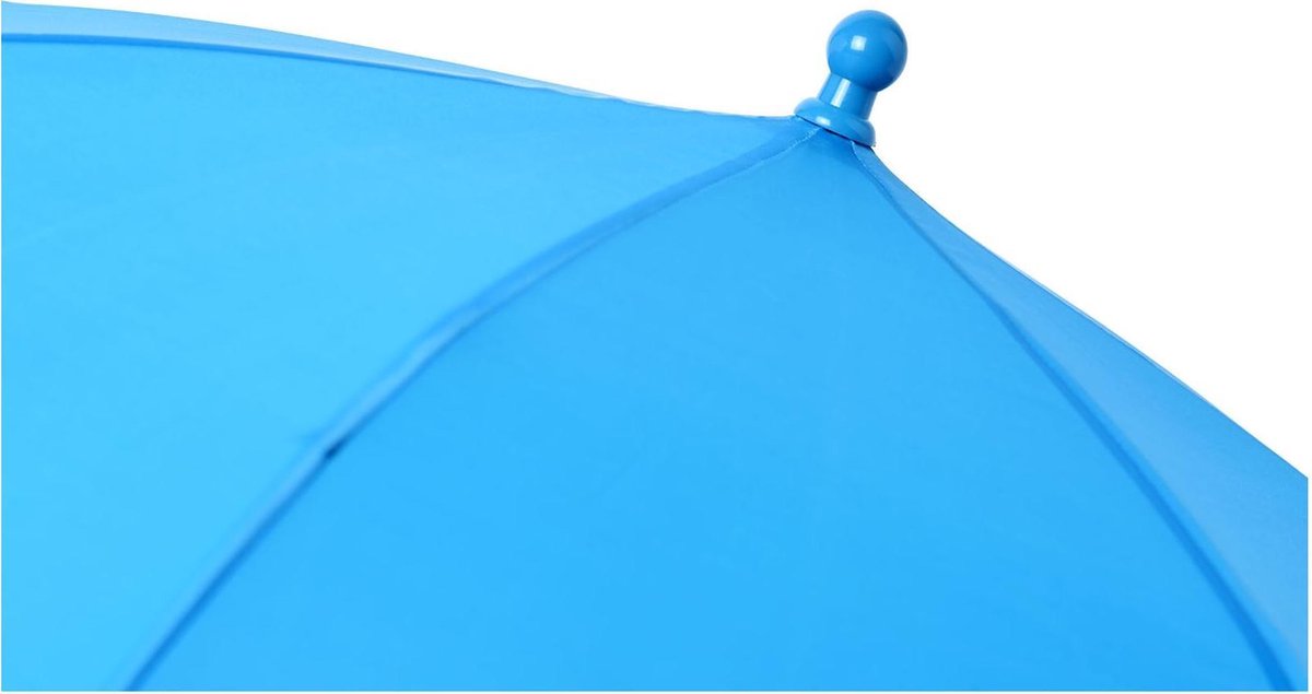 Storm paraplu voor kinderen 77 cm doorsnede in het - Windproof/stormproof paraplu - Blauw