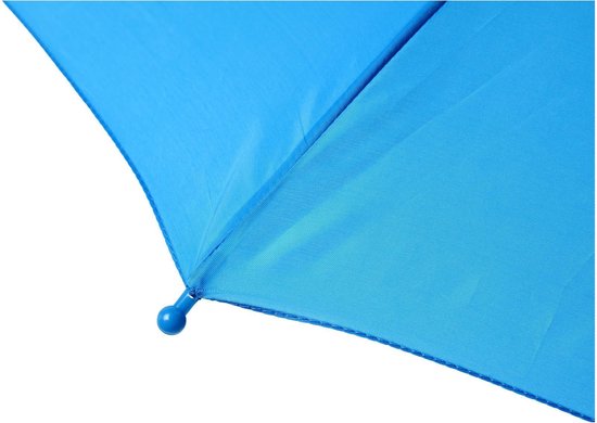 Storm paraplu voor kinderen 77 cm doorsnede in het - Windproof/stormproof paraplu - Blauw
