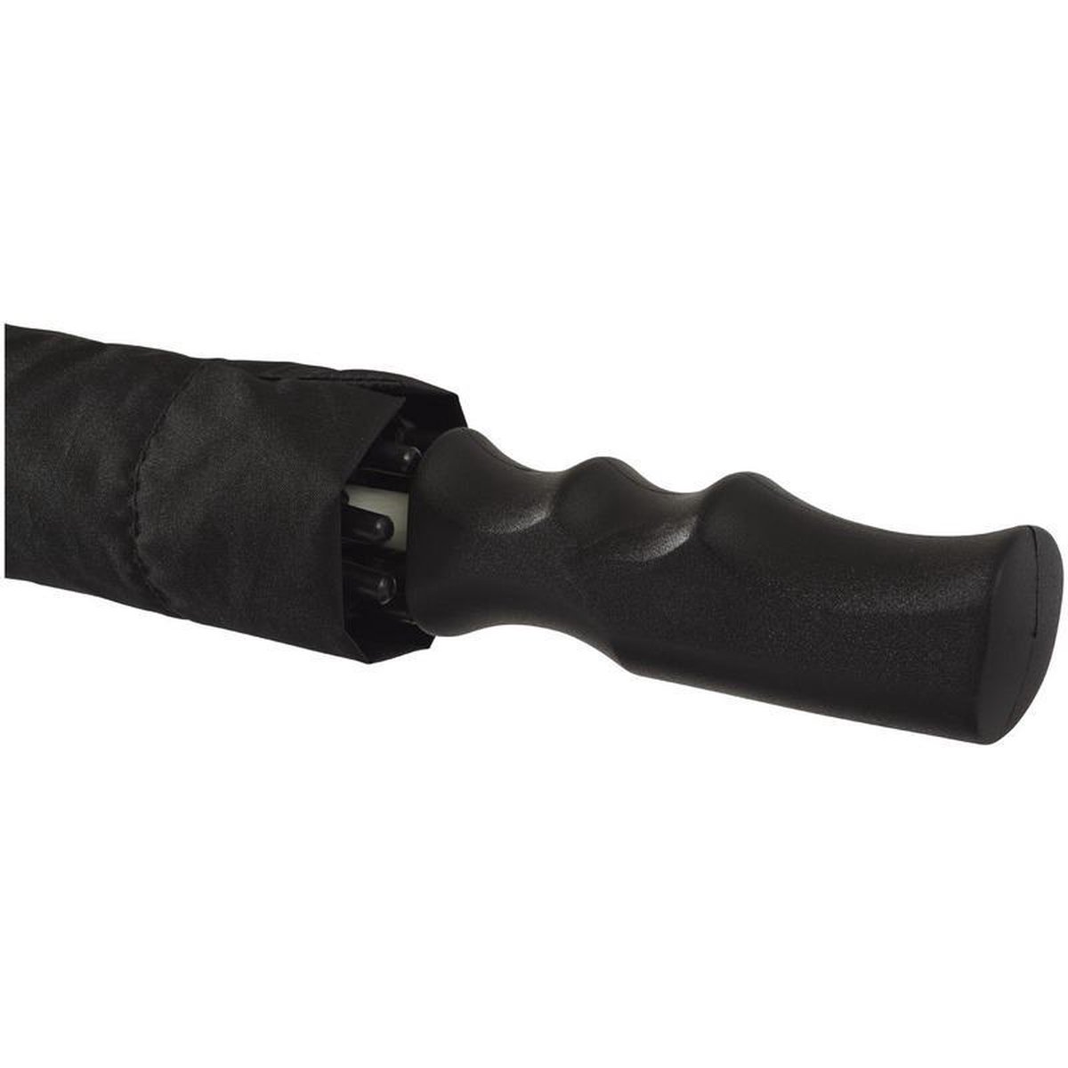 Leg Avenue Automatische storm paraplu/oranje 80 cm - Zwart