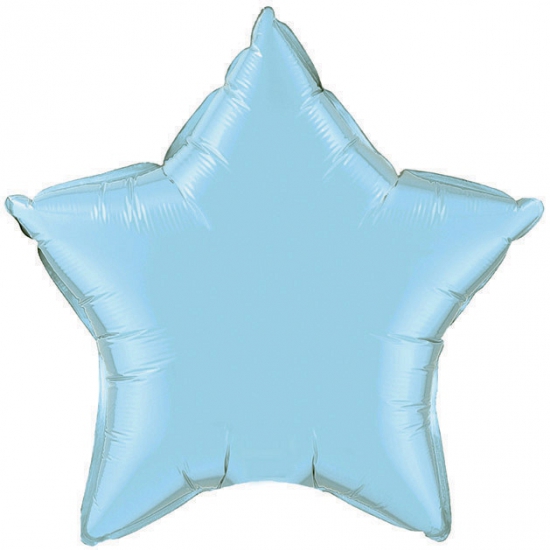 Qualatex Folie ballon lichte ster 50 cm - Blauw