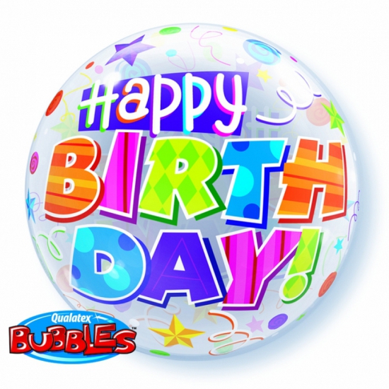 Qualatex Folie ballon Happy Birthday 56 cm