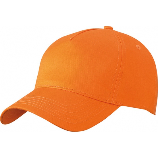 Myrtle Beach 5-panel baseball petjes /caps in de kleur voor volwassenen - Voordelige caps - Oranje