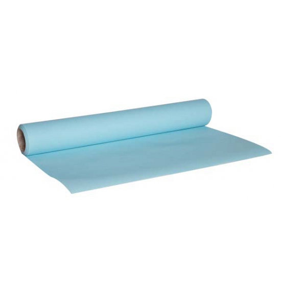 Luxe lichte kleur tafelloper - Blauw