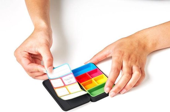 Exclusive Smart medicijnen pillendoosje voor app - 6-vakjes - compact model