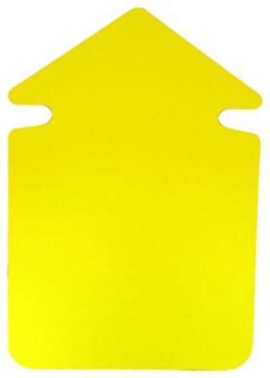 20x stuks Reclame aanwijs pijlen neon 24 cm - Kartonnen actie of reclame symbolen - Geel