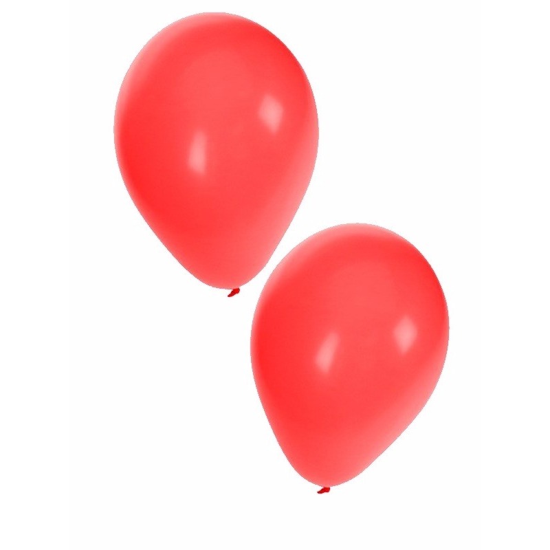 Rode ballonnen 10 stuks - Rood