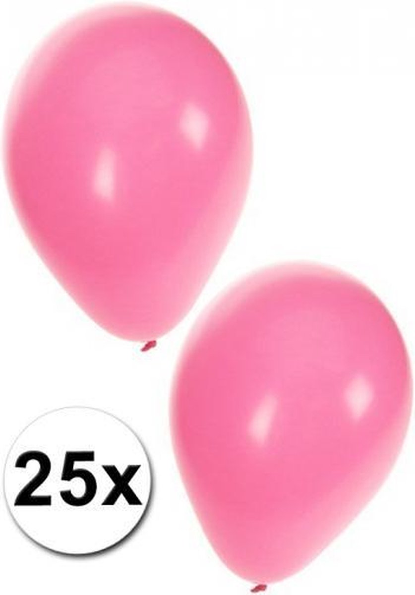 25 licht ballonnen - Roze