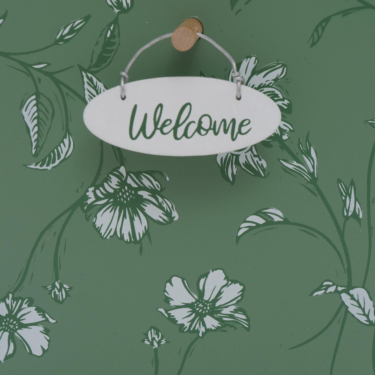 Vogelhuisje/nestkastjes groen/wit hout 22 cm - Vogelhuisjes tuindecoraties