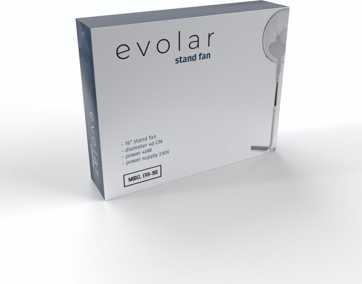 Staande ventilator 40 cm - Wit