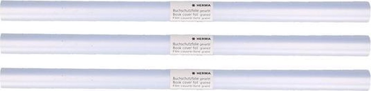 3x Transparante kaftfolie voor schoolboeken rollen van 5 meter - Boeken kaften - Beschermfolie niet zelfklevend