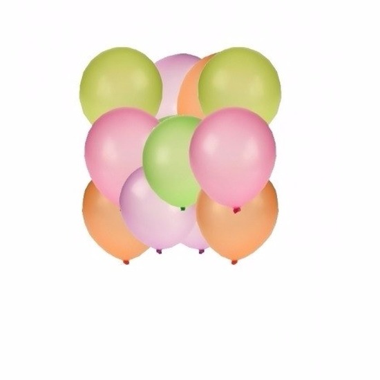 Neon ballonnen 50 stuks