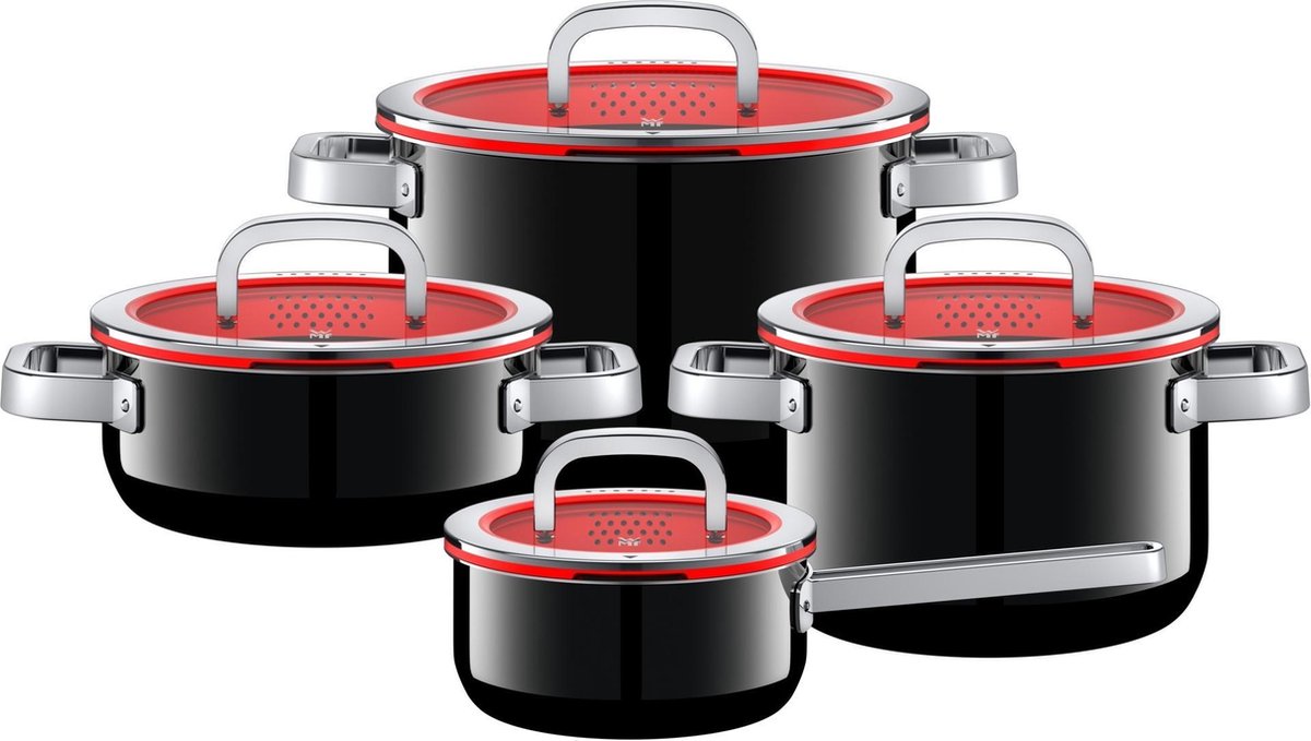 WMF FusionTec Functional Pannenset 4-delig - Zwart