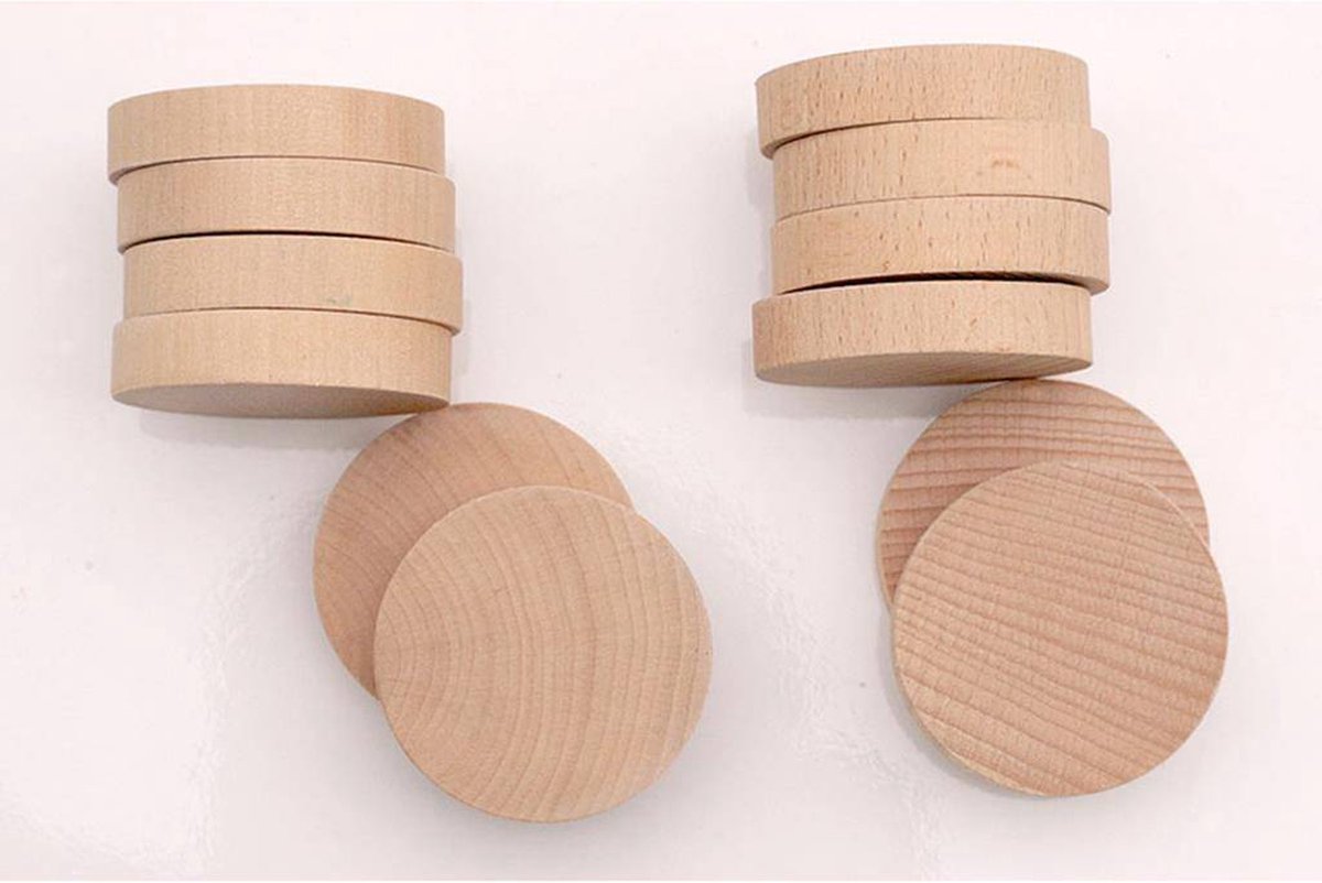 Longfield Games Games houten sjoelbak 200 x 41 x 7,5 cm hout 30 schijven - Bruin