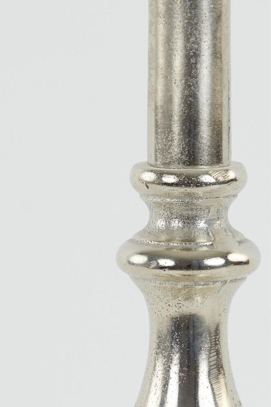 Light & Living Vloerlamp CEBU rond - Ruw Nikkel - Silver