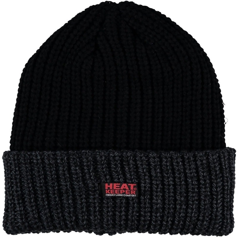 Heat Keeper Thermo wintermuts voor heren - Gebreid - Zwart