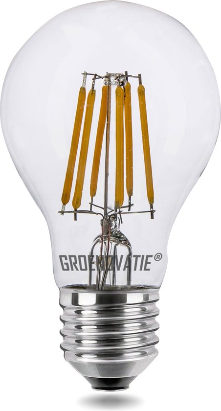 Groenovatie E27 LED Filament lamp 6W Warm Dimbaar - Wit