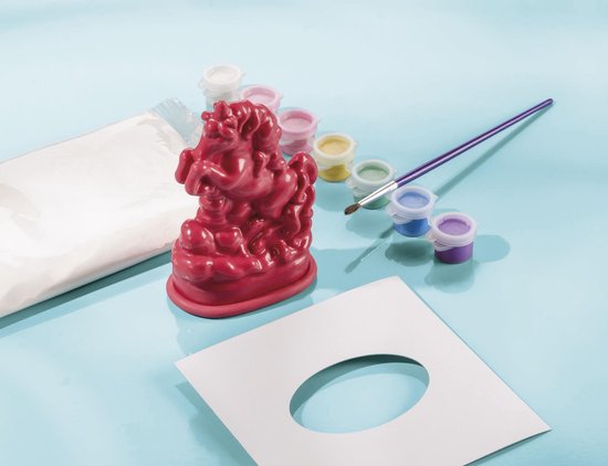 Totum gips gieten en verven: eenhoorns