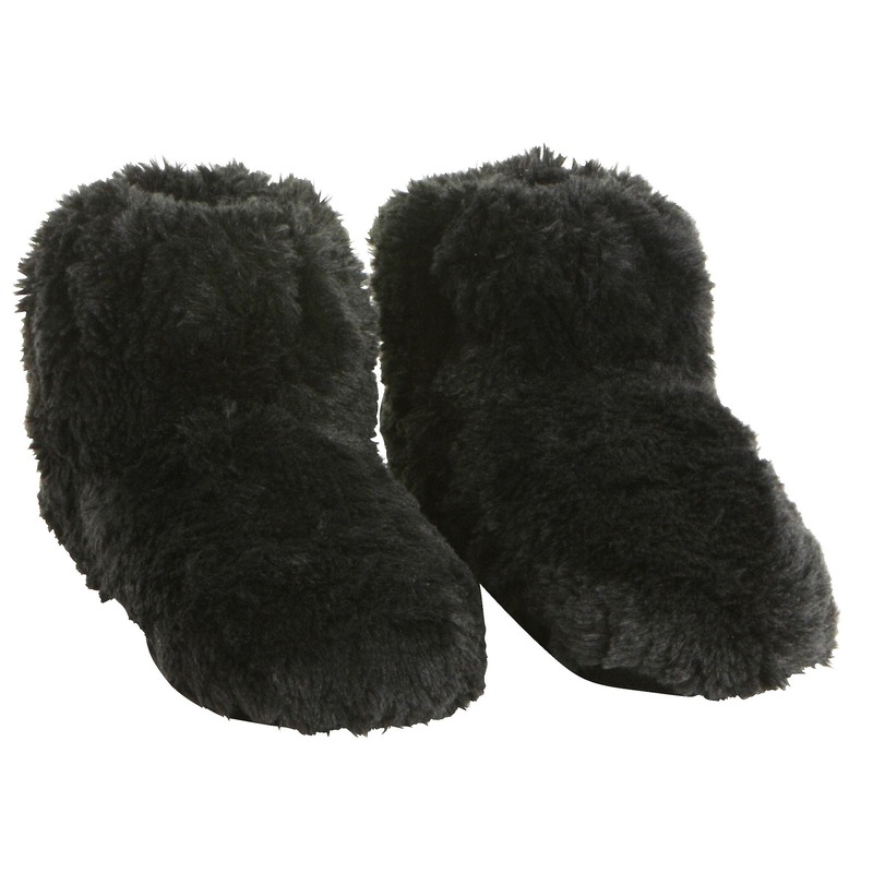 e warmte pantoffels/sloffen voor dames - Maat 37-40 - Warme voeten - Warmte/koelte pantoffels - Zwart