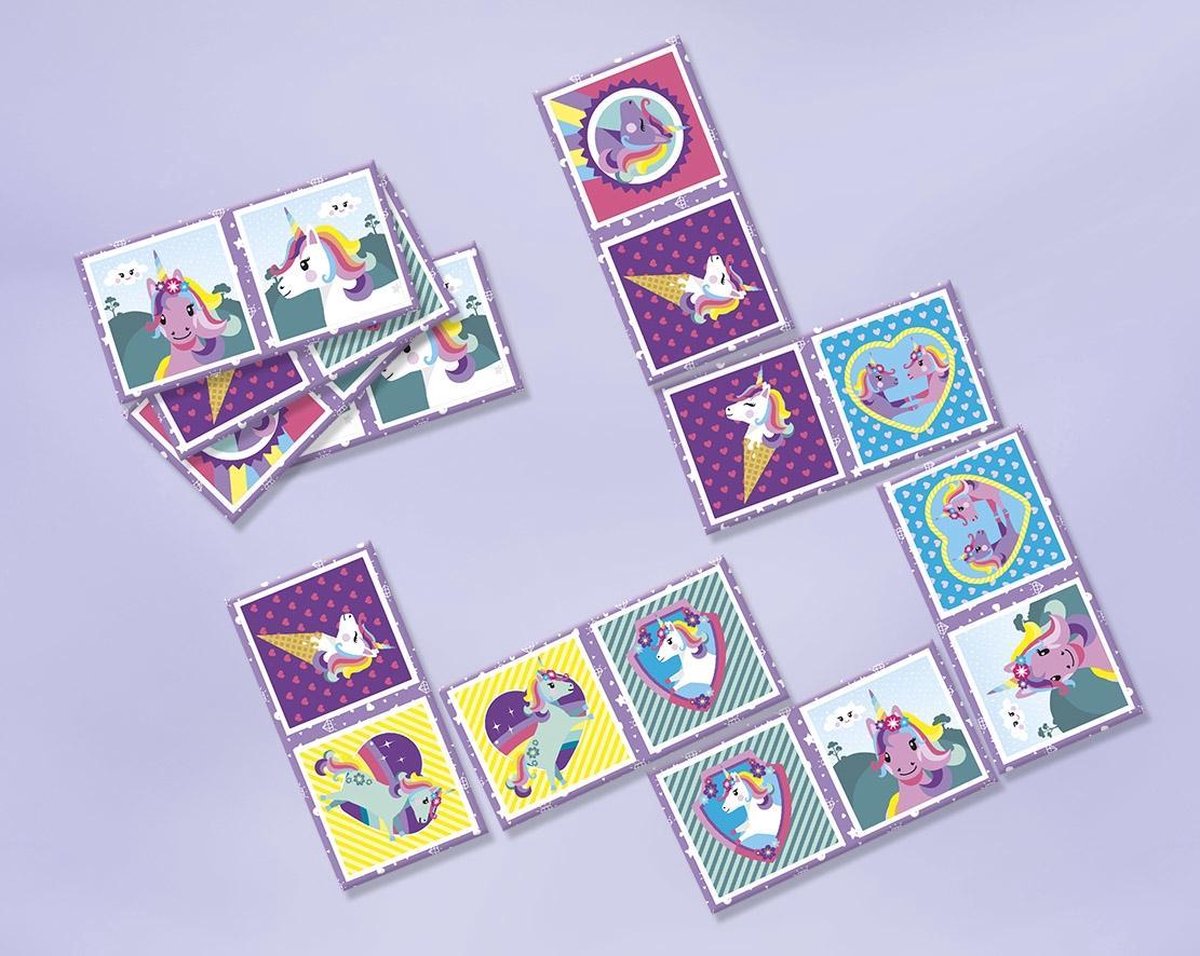 Totum dominospel Eenhoorn meisjes 32-delig