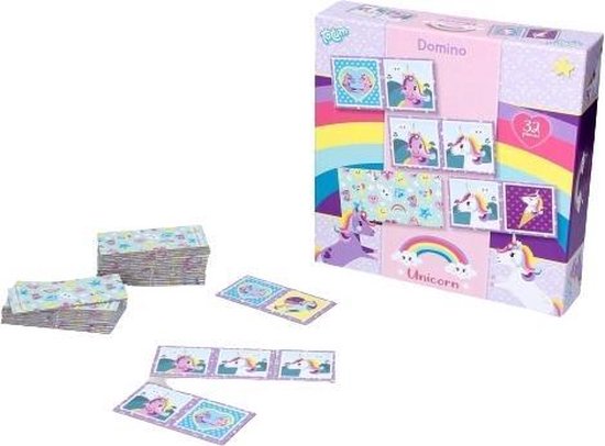 Totum dominospel Eenhoorn meisjes 32-delig