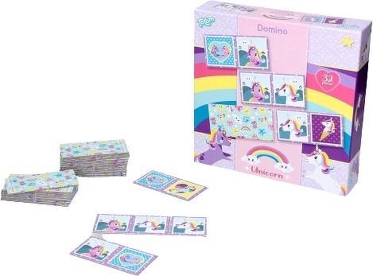 Totum dominospel Eenhoorn meisjes 32-delig