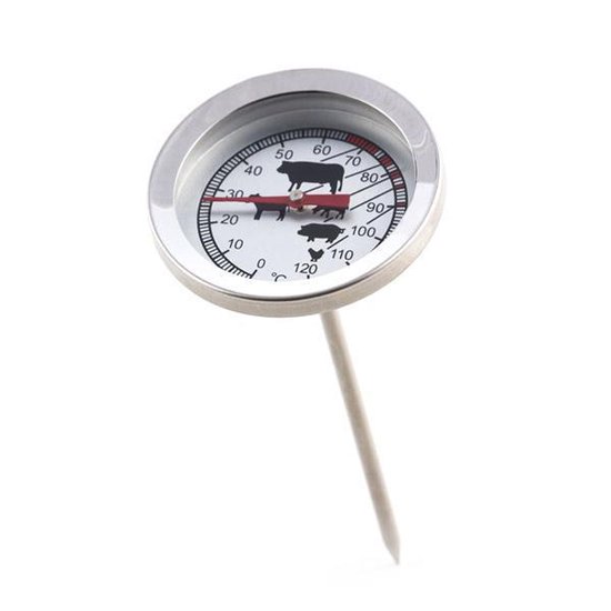 Excellent Houseware Vleesthermometer RVS - Grijs