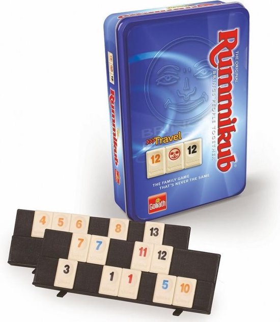Goliath Rummikub reisspel blik - Blauw