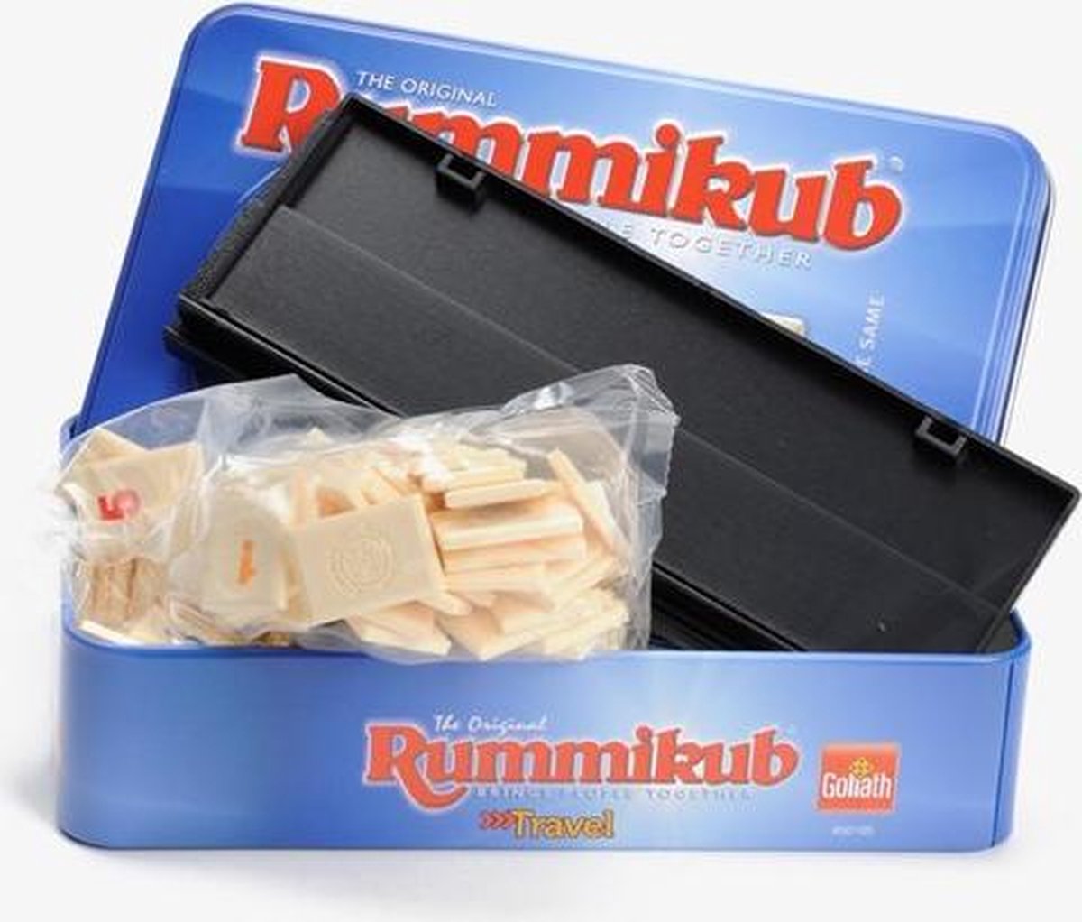 Goliath Rummikub reisspel blik - Blauw