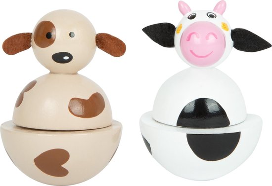 Small Foot muziekdoos boerderij junior 10 cm hout/staal